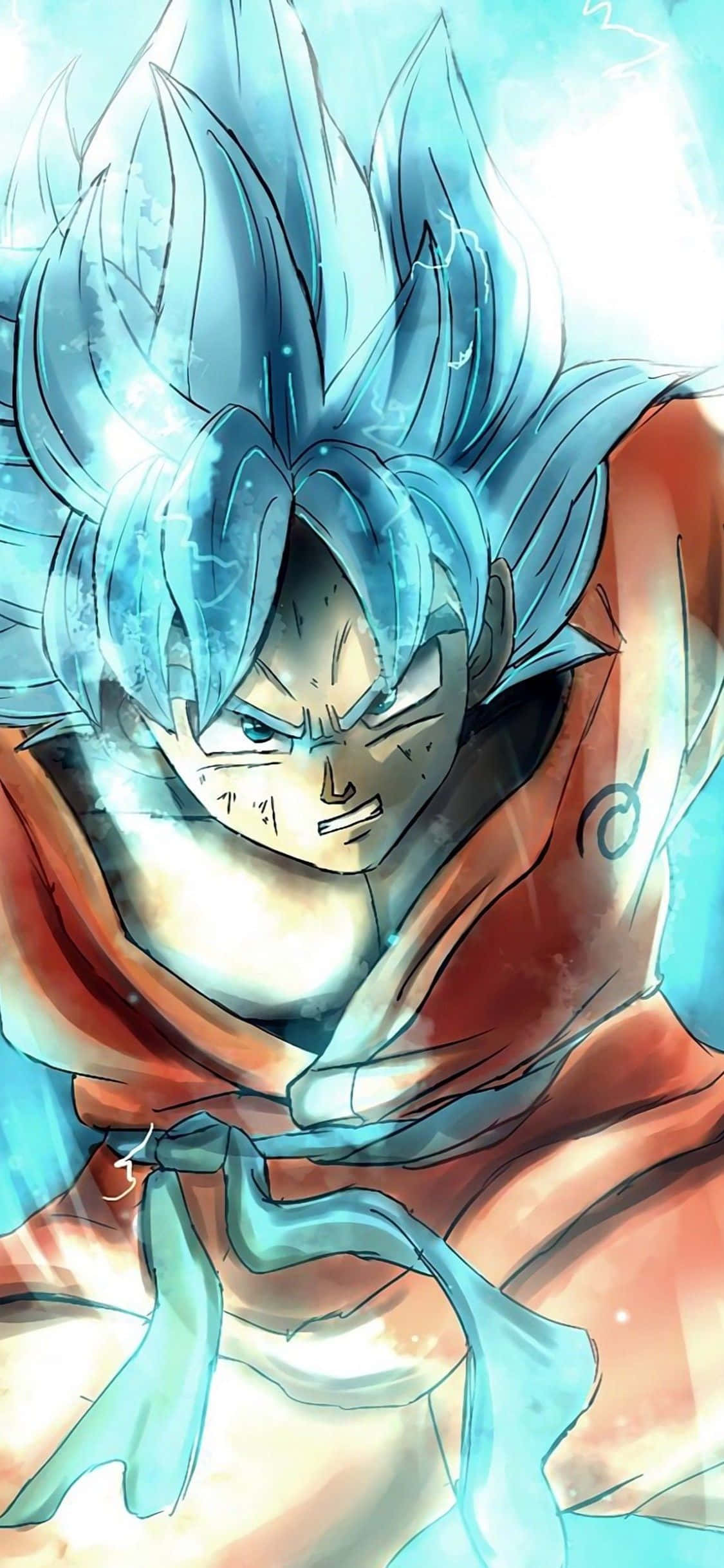 Goku Super Saiyan God Dragon Ball Super iPhone Wallpaper