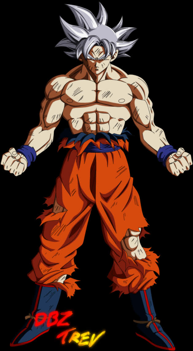 Goku Ultra Instinct sa Pwestong Makapangyarihan Wallpaper
