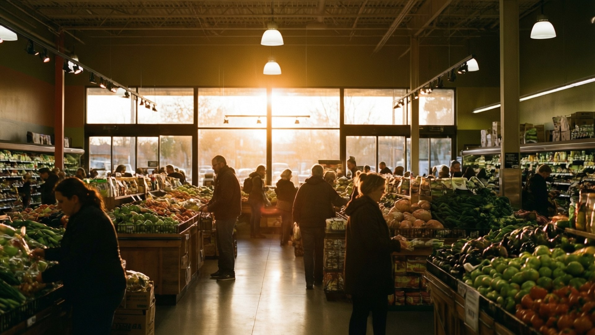 Golden Hour Grocery Wallpaper