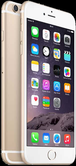 Goldi Phone6 Plus Harap at Likod Wallpaper