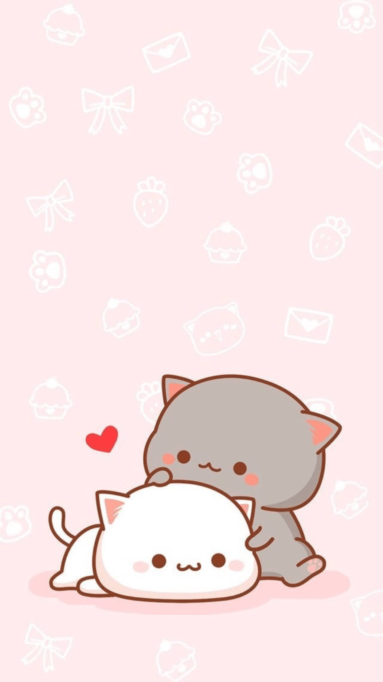 Goma at Peach Cats Kawaii iPad Wallpaper