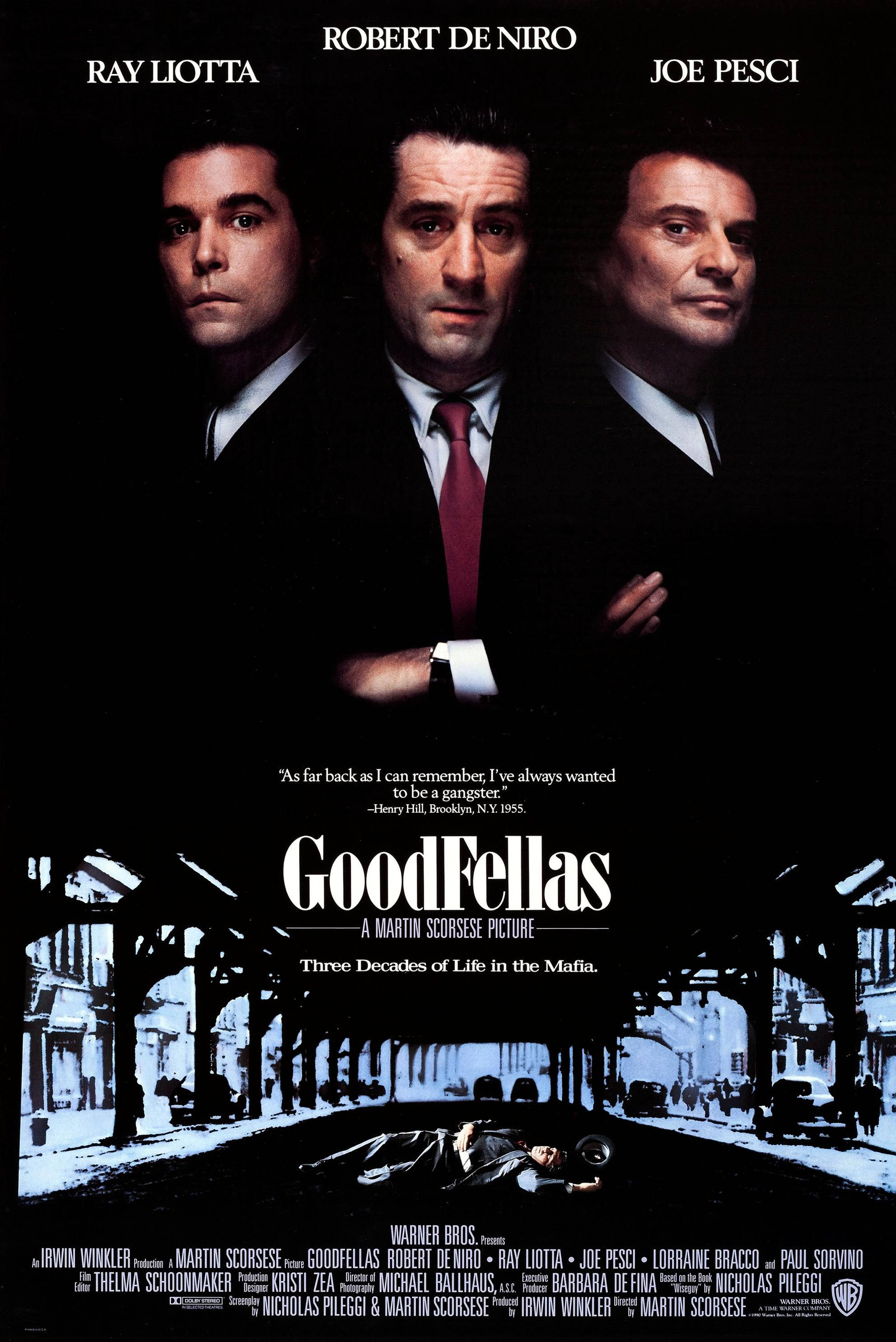 Goodfellas Biographicalong Krimeng Pelikula Wallpaper