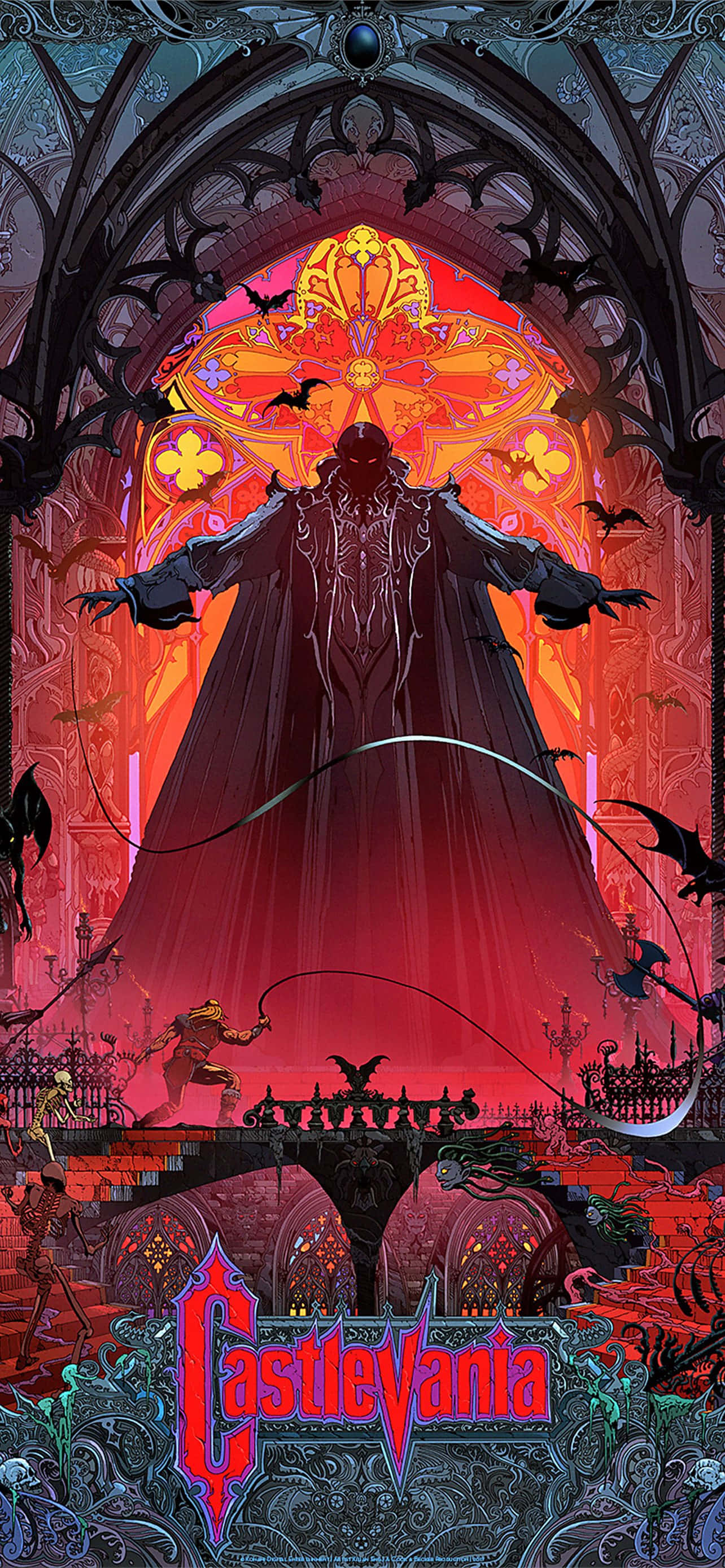 Gothic Castle sa Ilalim ng Buwan - Isang Snapshot mula sa Castlevania Wallpaper