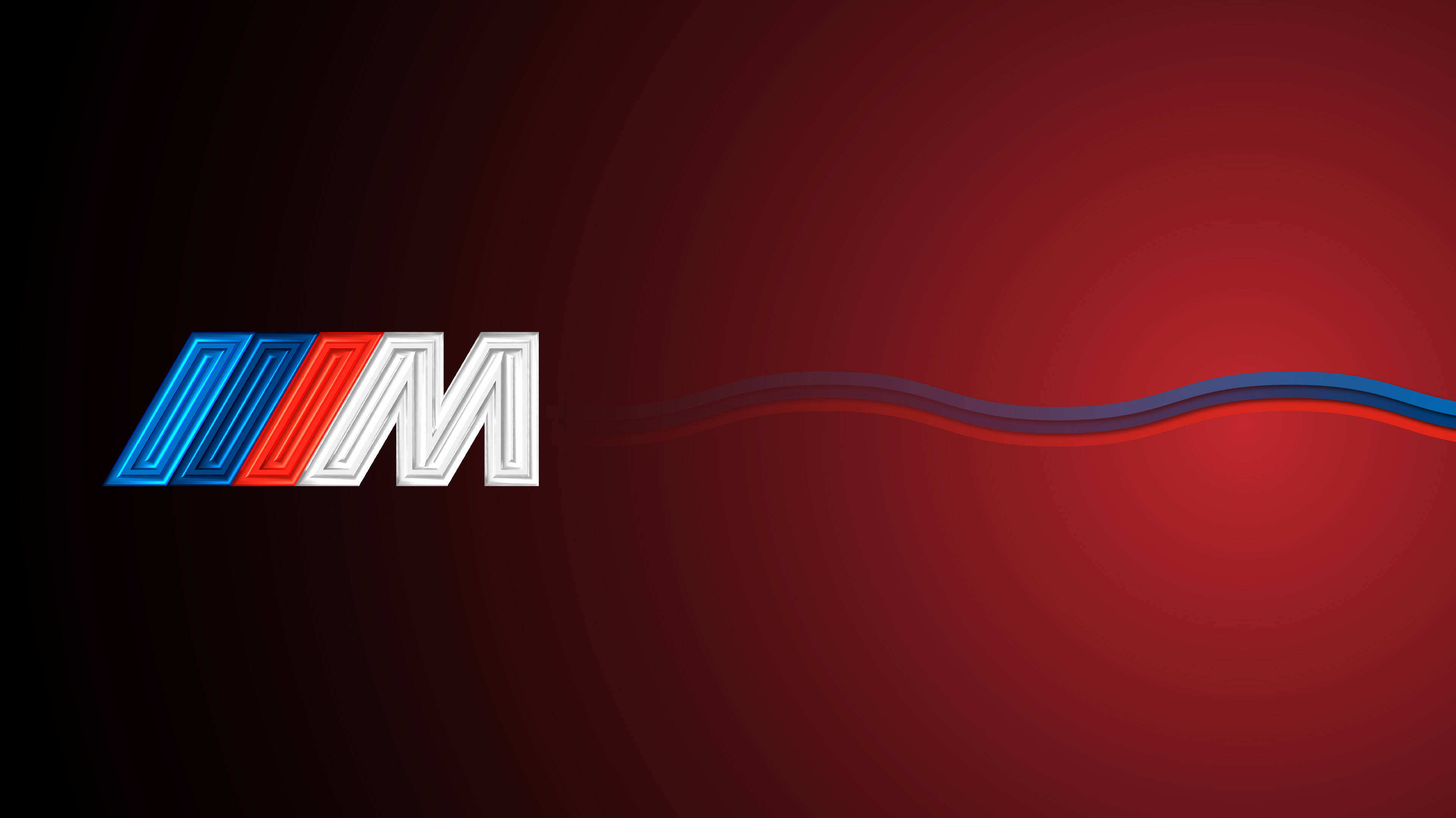 Gradient na Pulang Logo ng BMW M Wallpaper