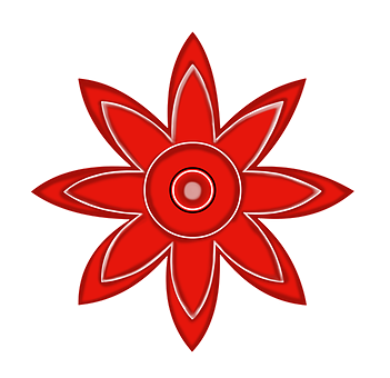Graphic na Pulang Abstract na Bulaklak Wallpaper