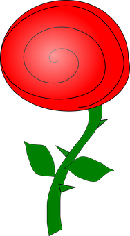 Graphic na Rosas na May Pulang Espiral Wallpaper