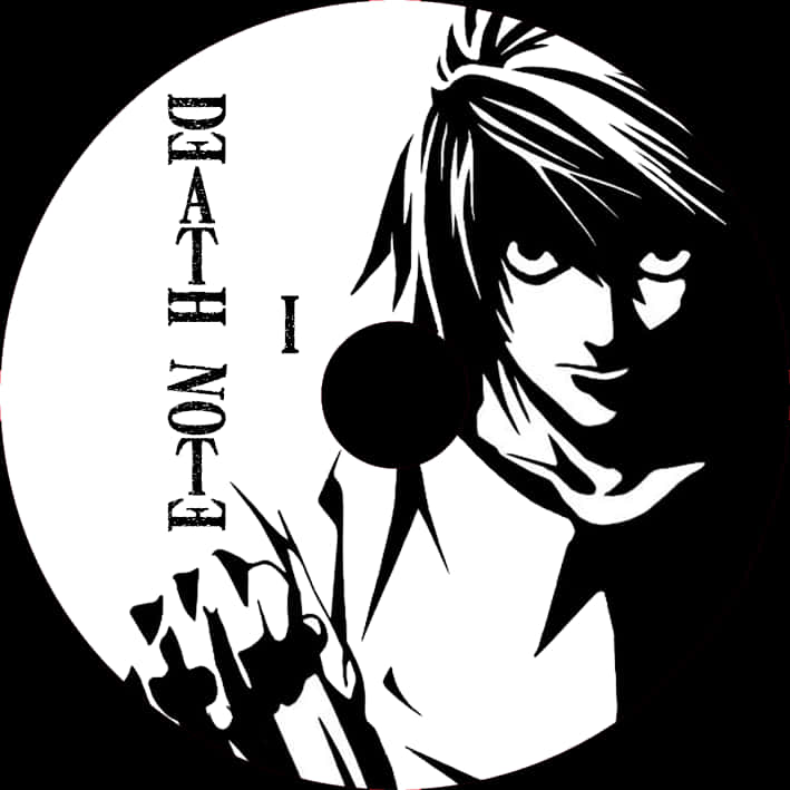 Graphic ng Anime Character mula sa Death Note Wallpaper