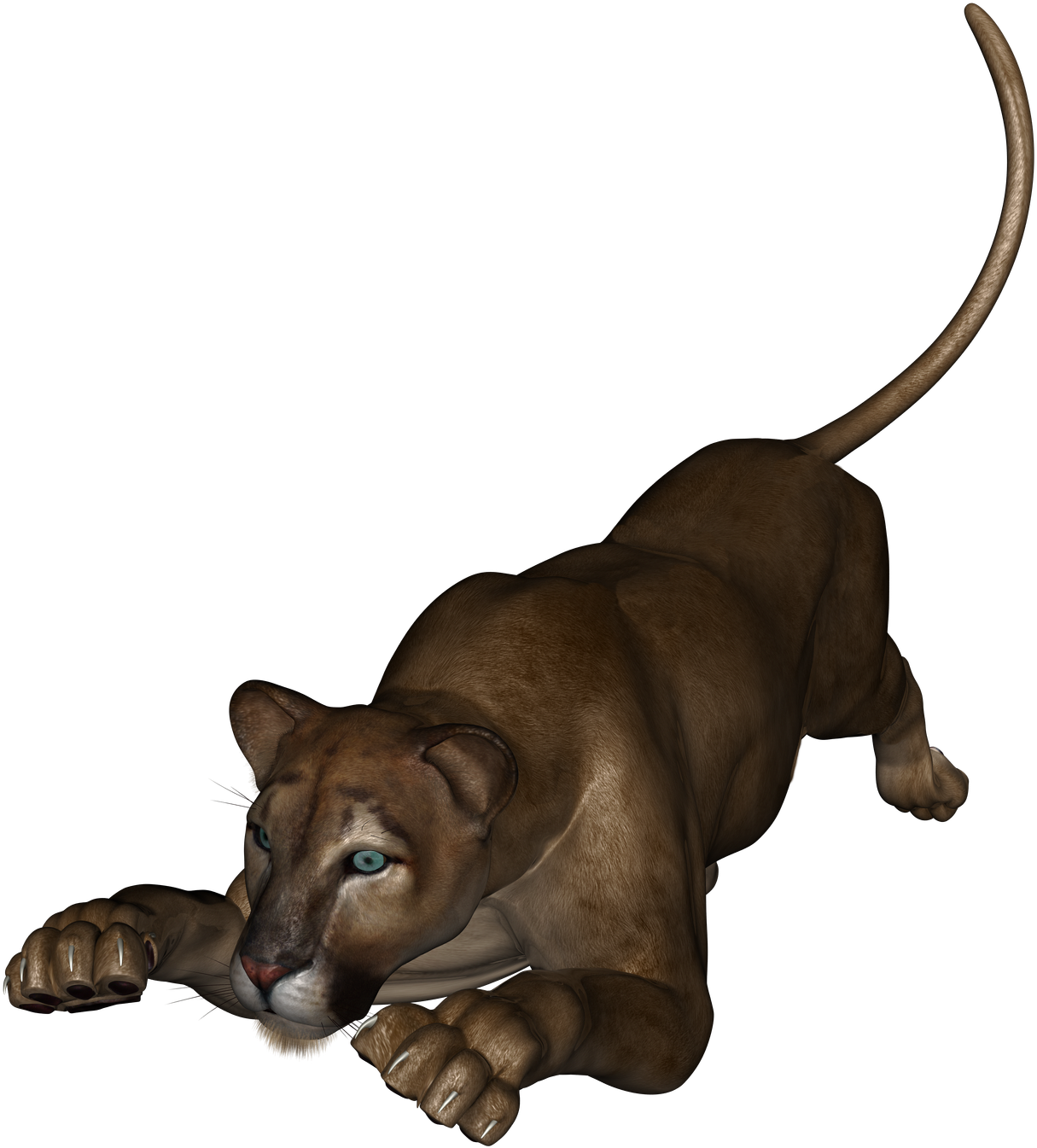Graphic ng Lioness na Sumusod Wallpaper