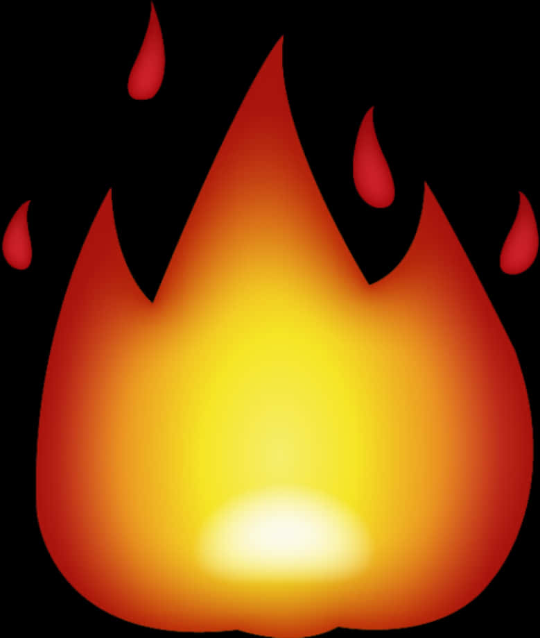 Graphic ng Nagniningas na Emoji Wallpaper