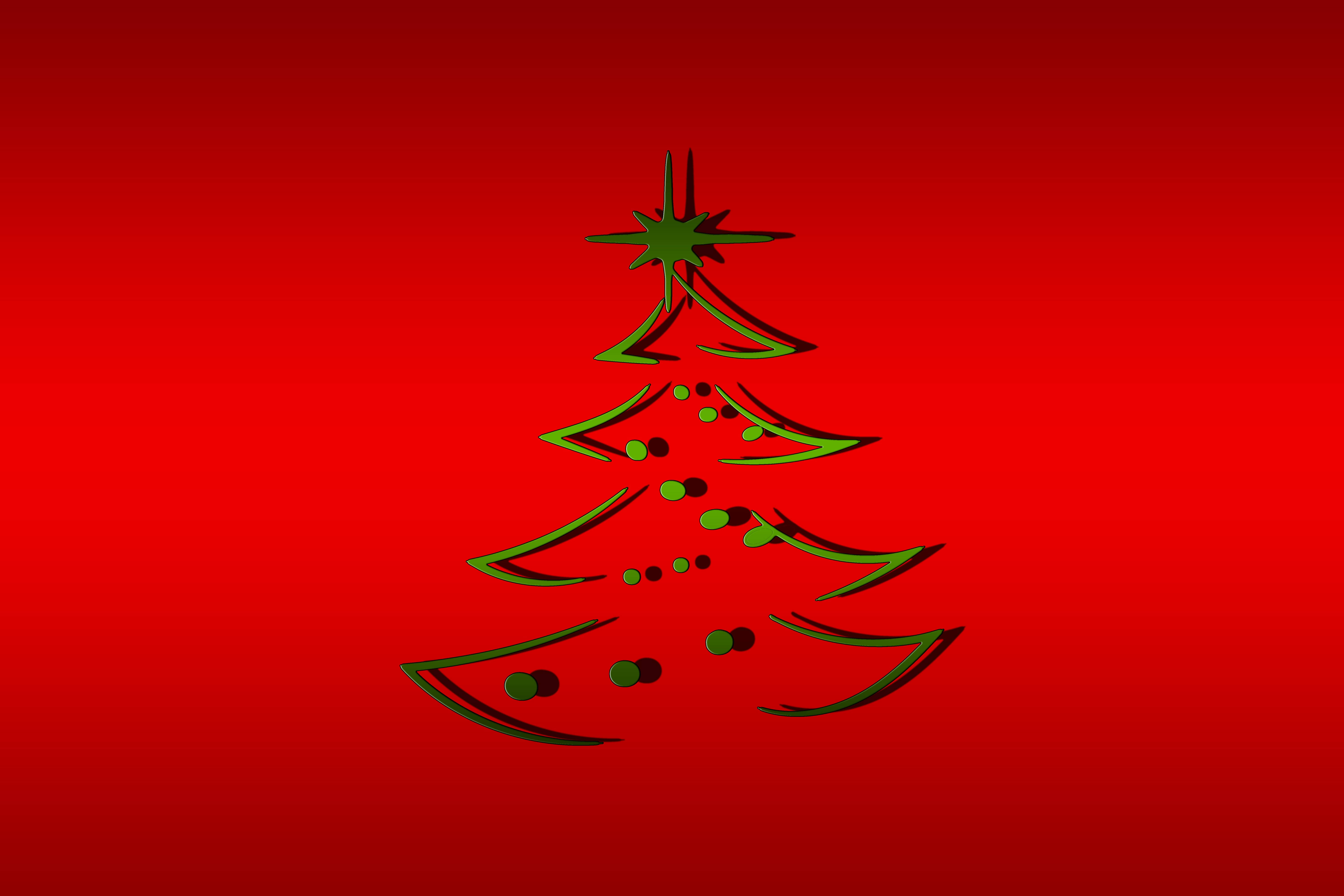 Graphic ng Puno ng Pasko na Pula Wallpaper