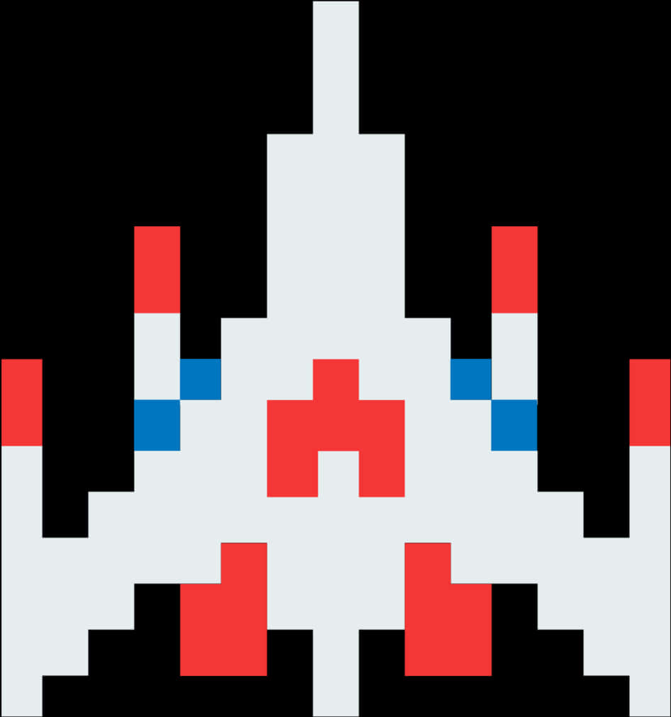 Graphic ng Space Shuttle na Pixelated Wallpaper