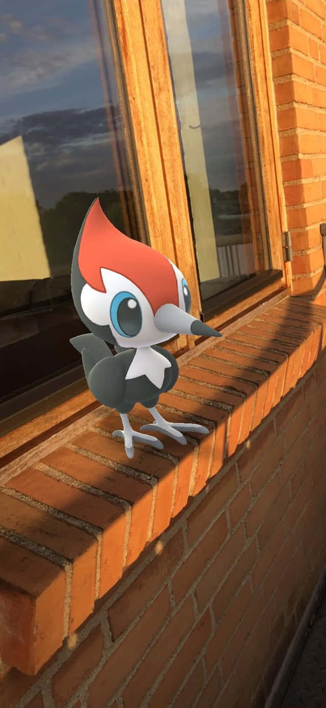 Graphic Pikipek Sa Tunay Na Bintana Wallpaper