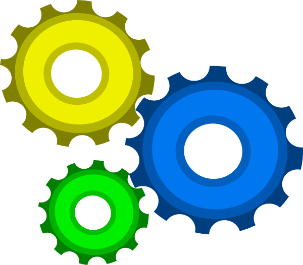 Grapikong Magkakabit na mga Gears Wallpaper