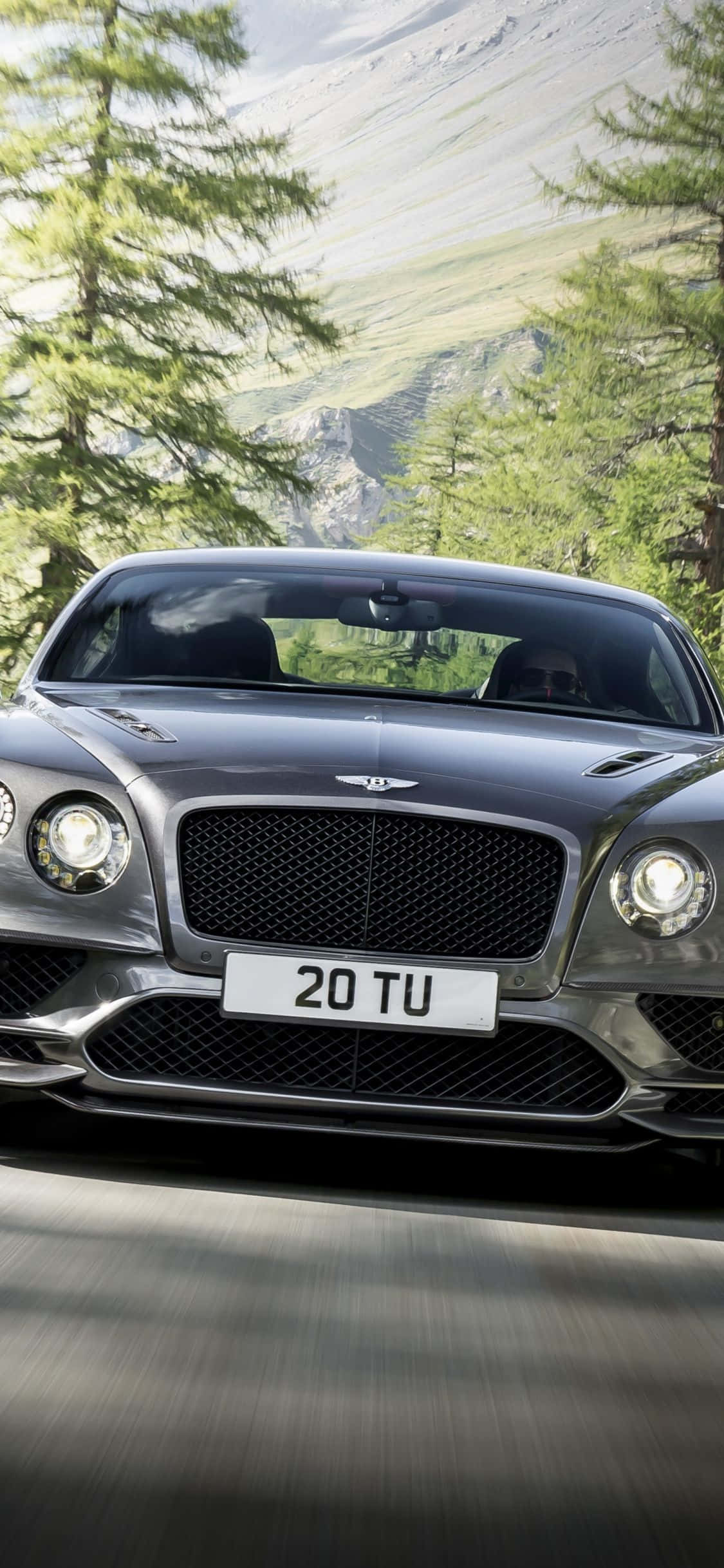 Gray Continental Bentley iPhone Wallpaper