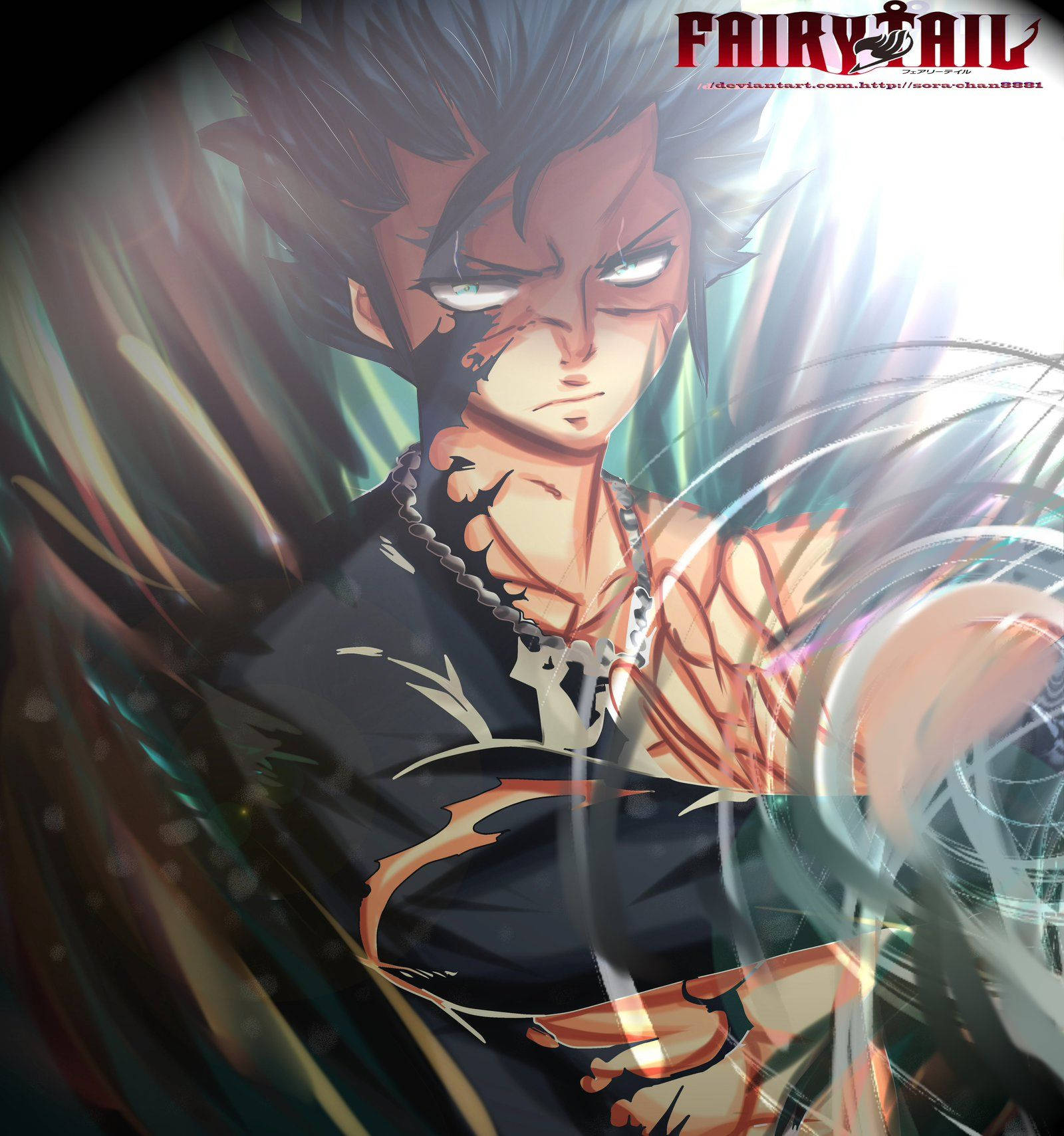 Gray Fullbuster mula sa Demon Slayer na nakatakdang pumatay ng mga demonyo Wallpaper
