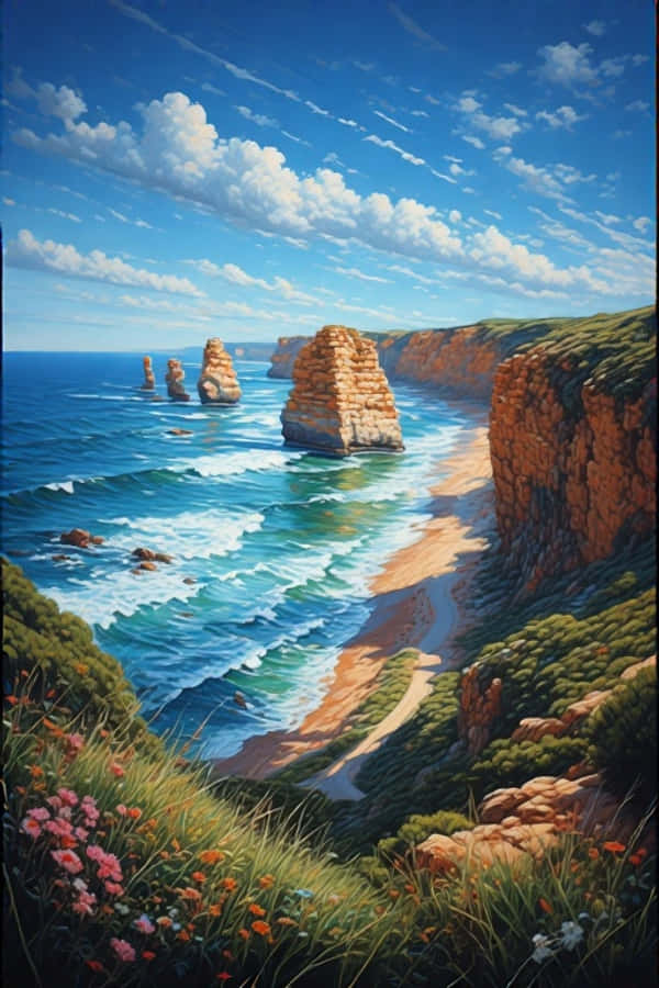 Great Ocean Road at Twelve Apostles Coastal 4K Wallpaper