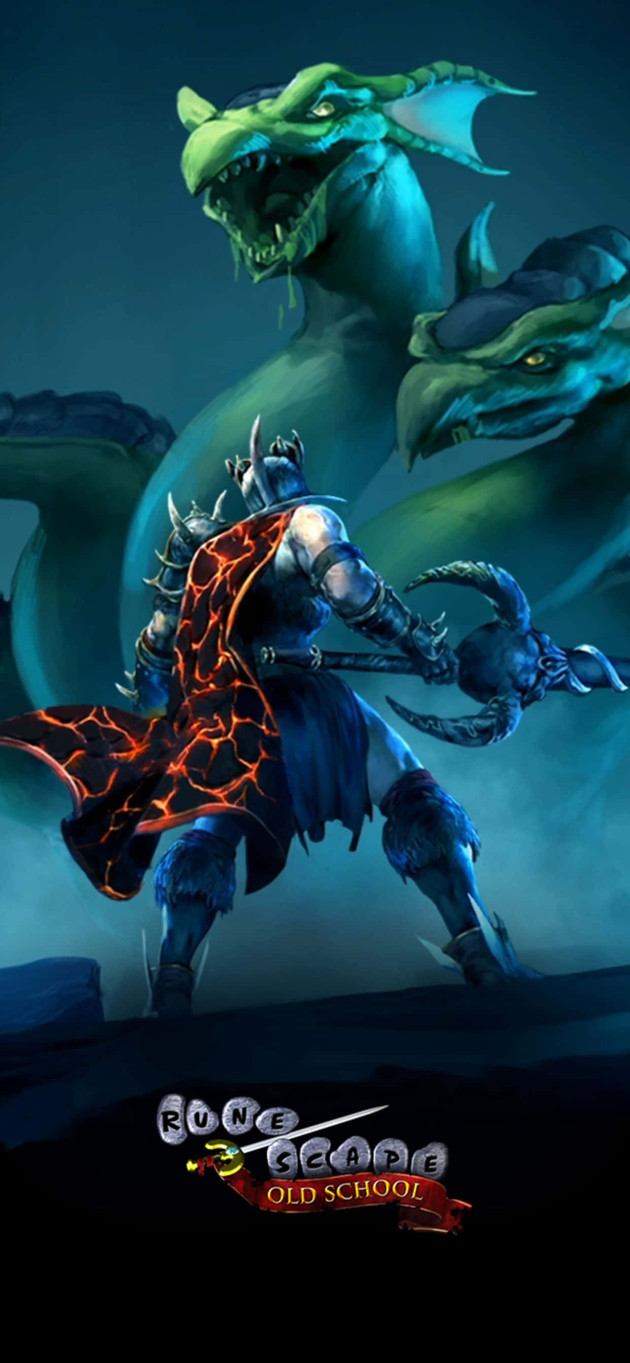 Green Dragon At Warrior iPhone XS Max Runescape Oldschool Background Wallpaper