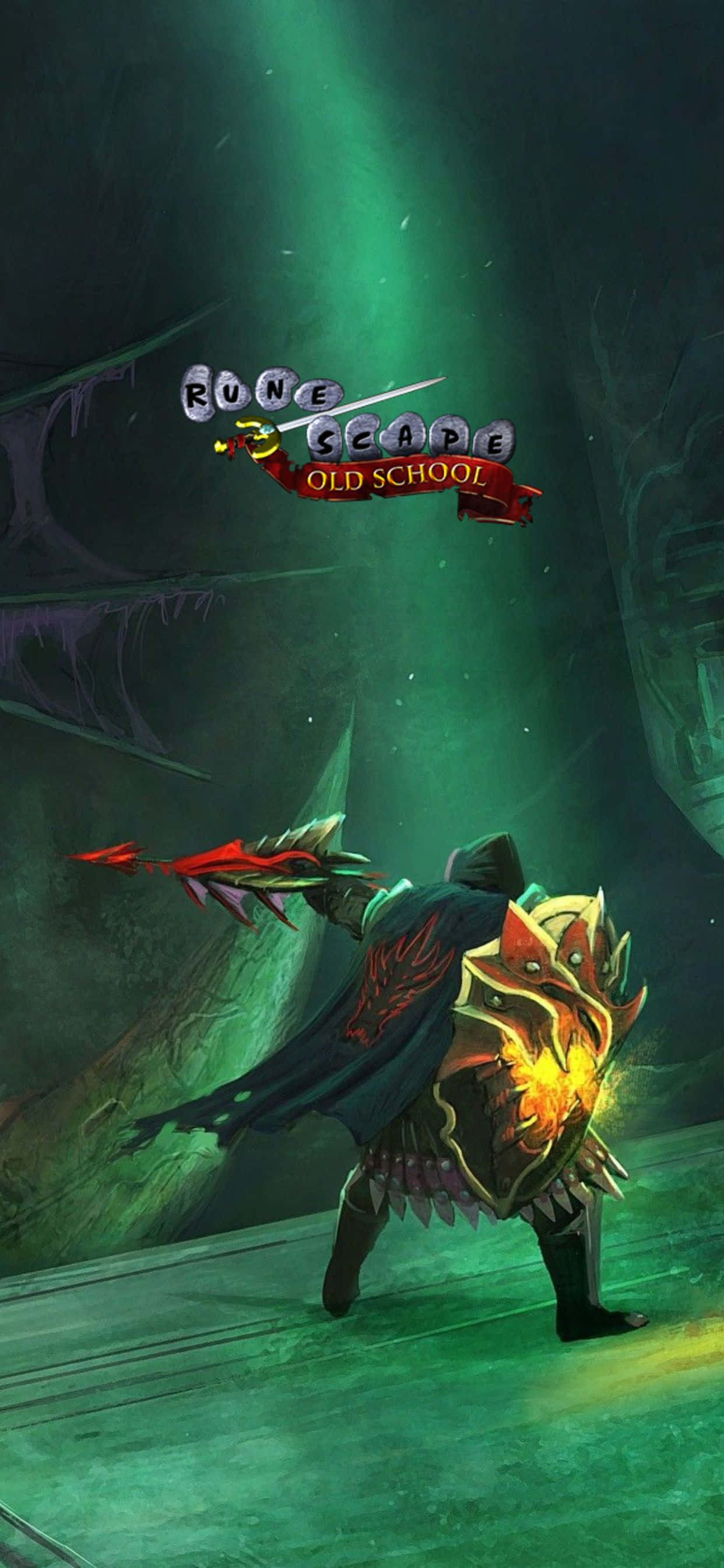 Green Home Screen iPhone Xs Max Runescape Oldschool Background Wallpaper