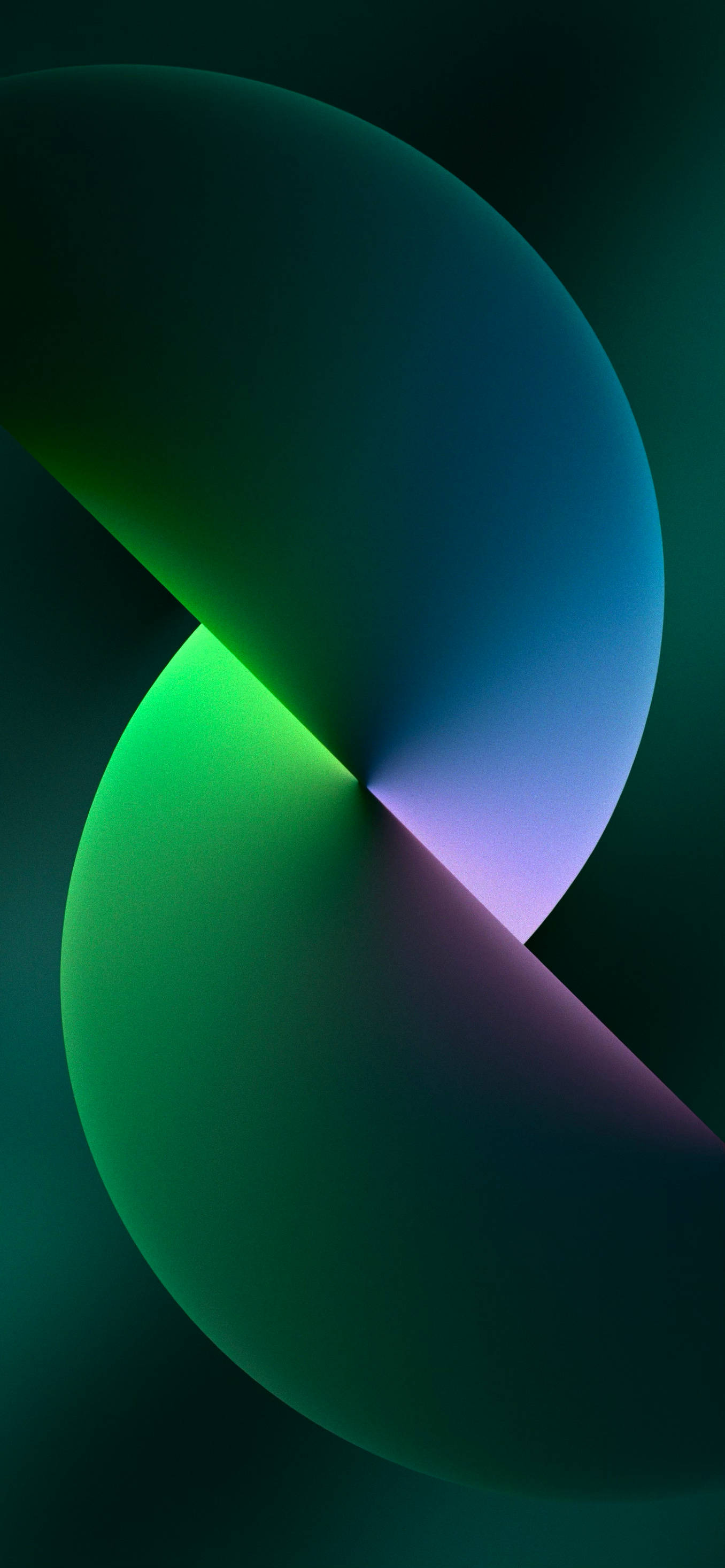 "Green iPhone na may Artistic Sphere Wallpaper" Wallpaper