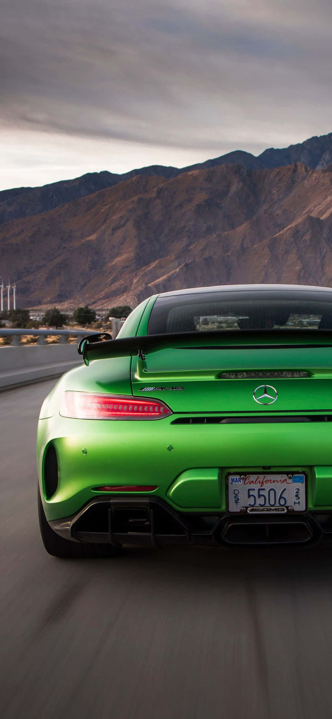 Green iPhone Xs Mercedes Amg Background Wallpaper