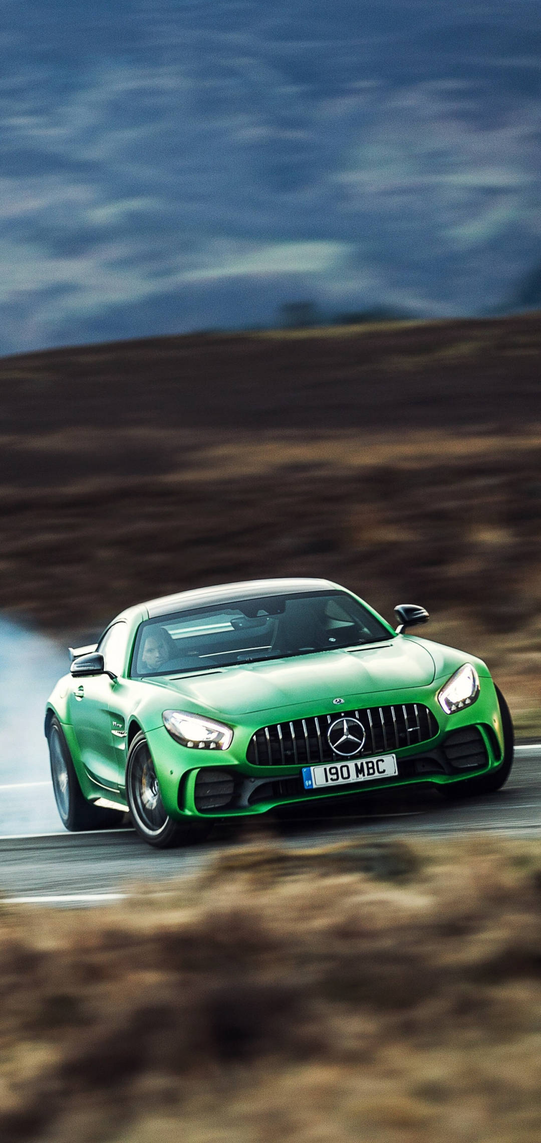 Green Mercedes AMG Racing iPhone Wallpaper