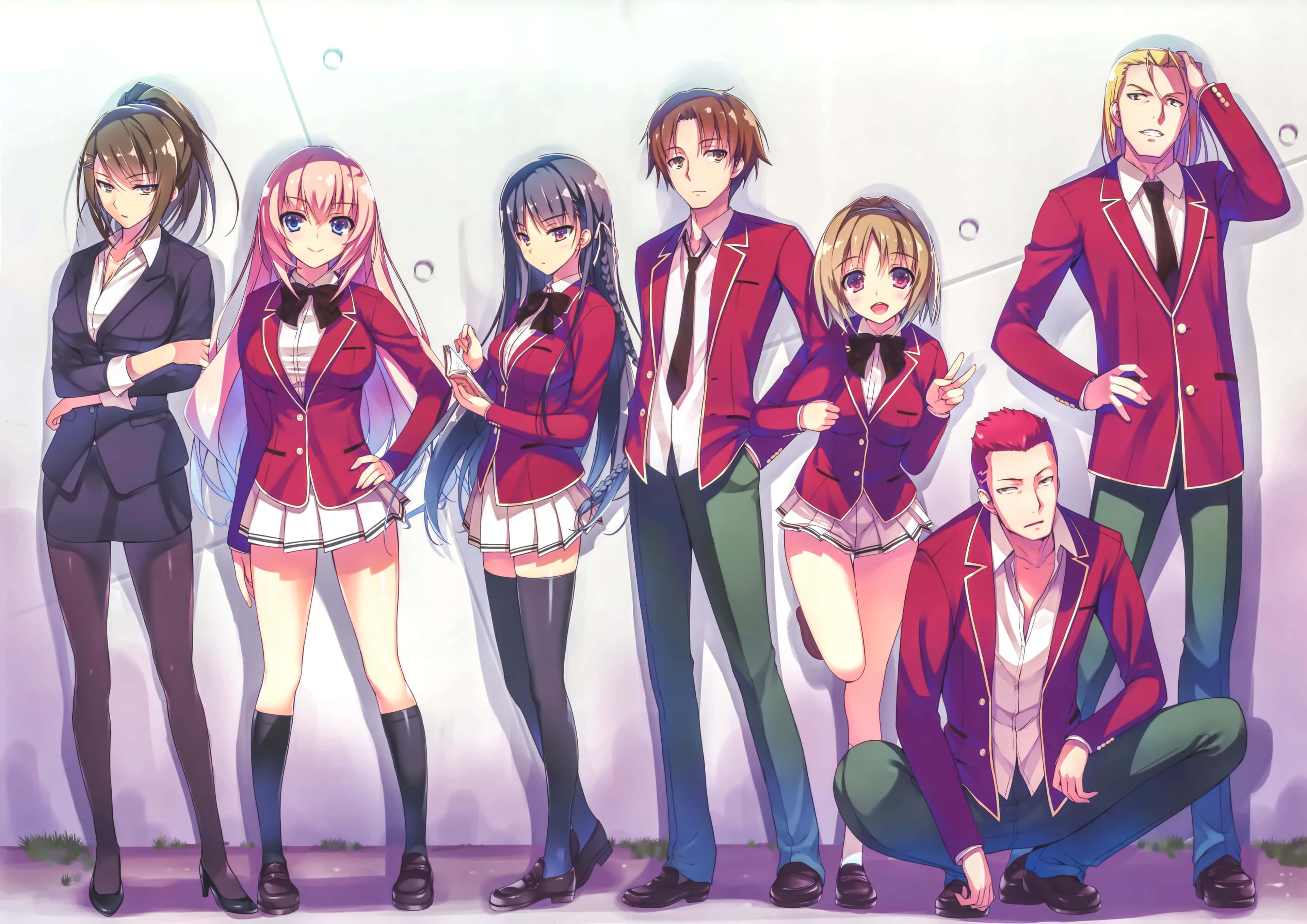 Grupo ng Classroom Elite Anime Wallpaper