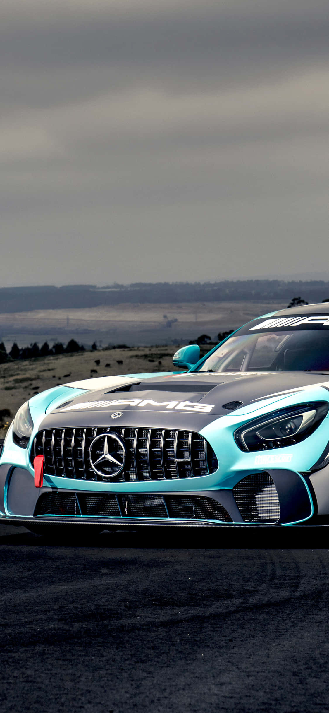 GT4 Petronas Inspired iPhone Xs Mercedes Amg Background Wallpaper