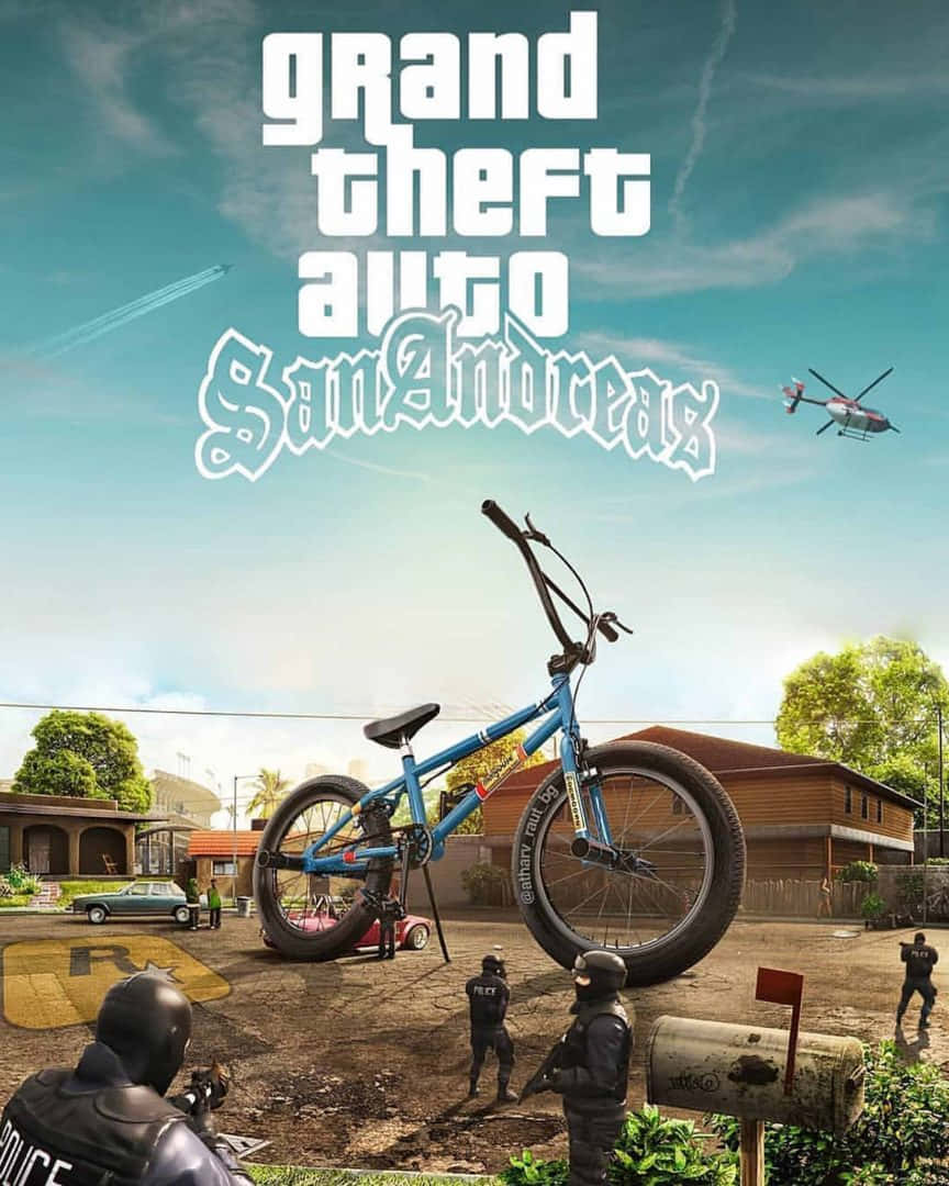 Gta Background Grand Theft Auto San Andreas Malaking BMX Bike Wallpaper