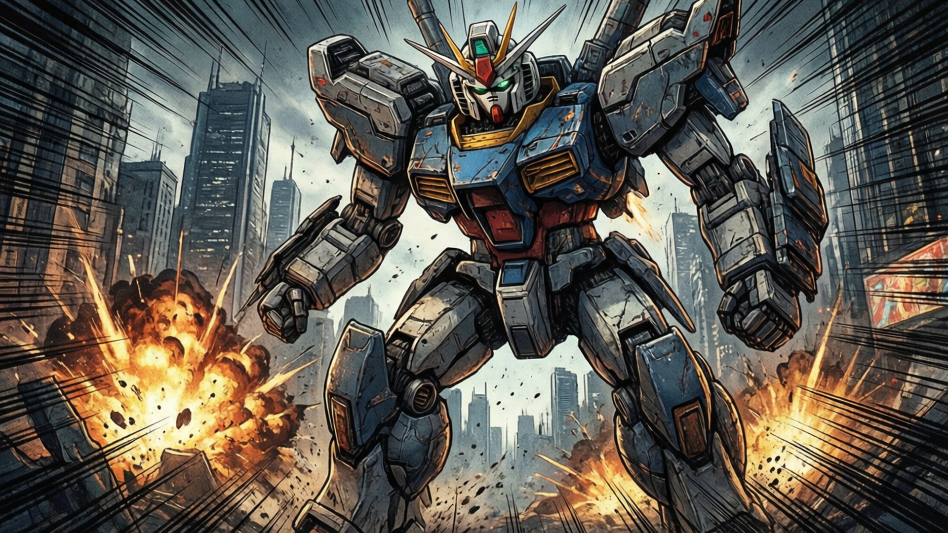 Gulo ng Mecha Manga Wallpaper