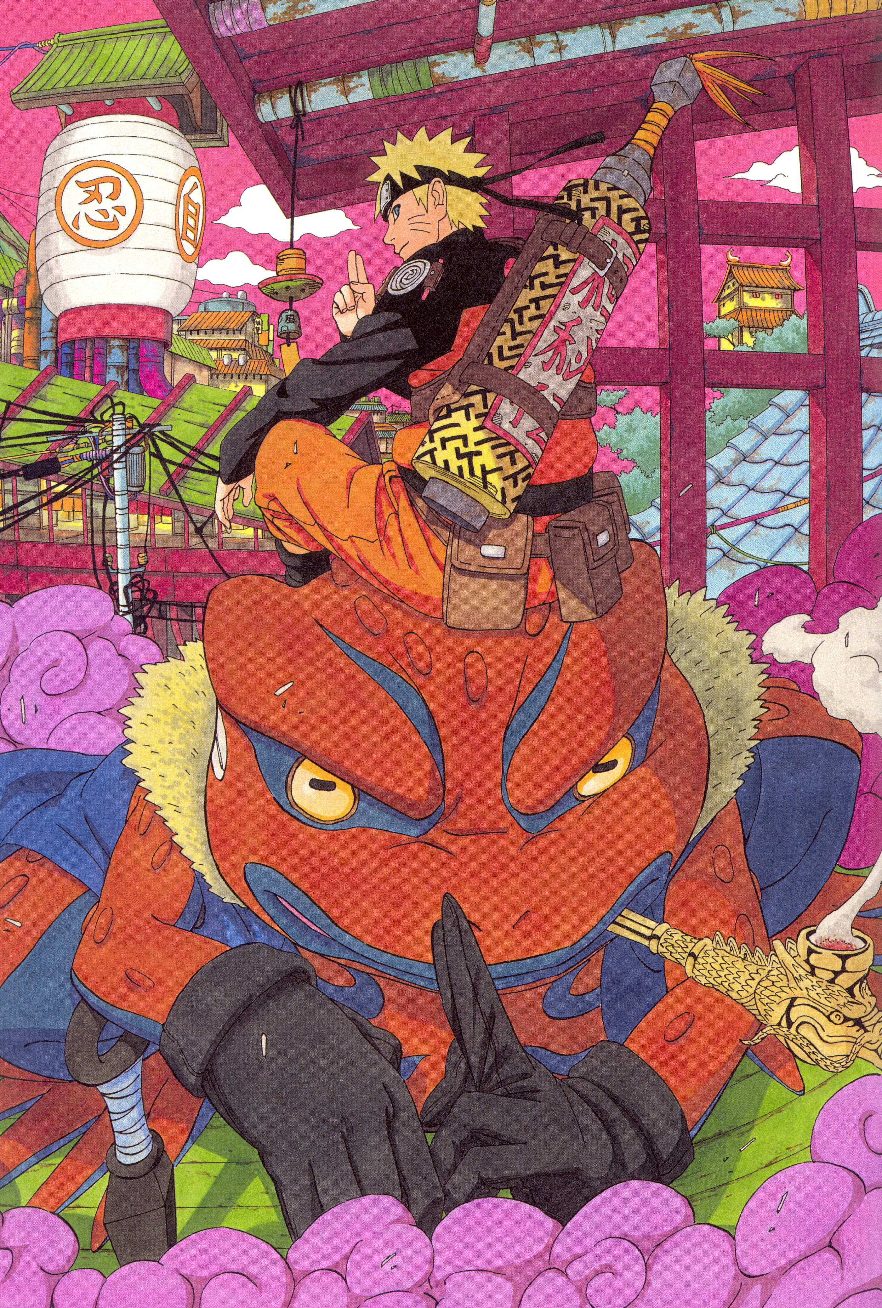 Gumagalaw na Naruto Toad Gamamaru Wallpaper