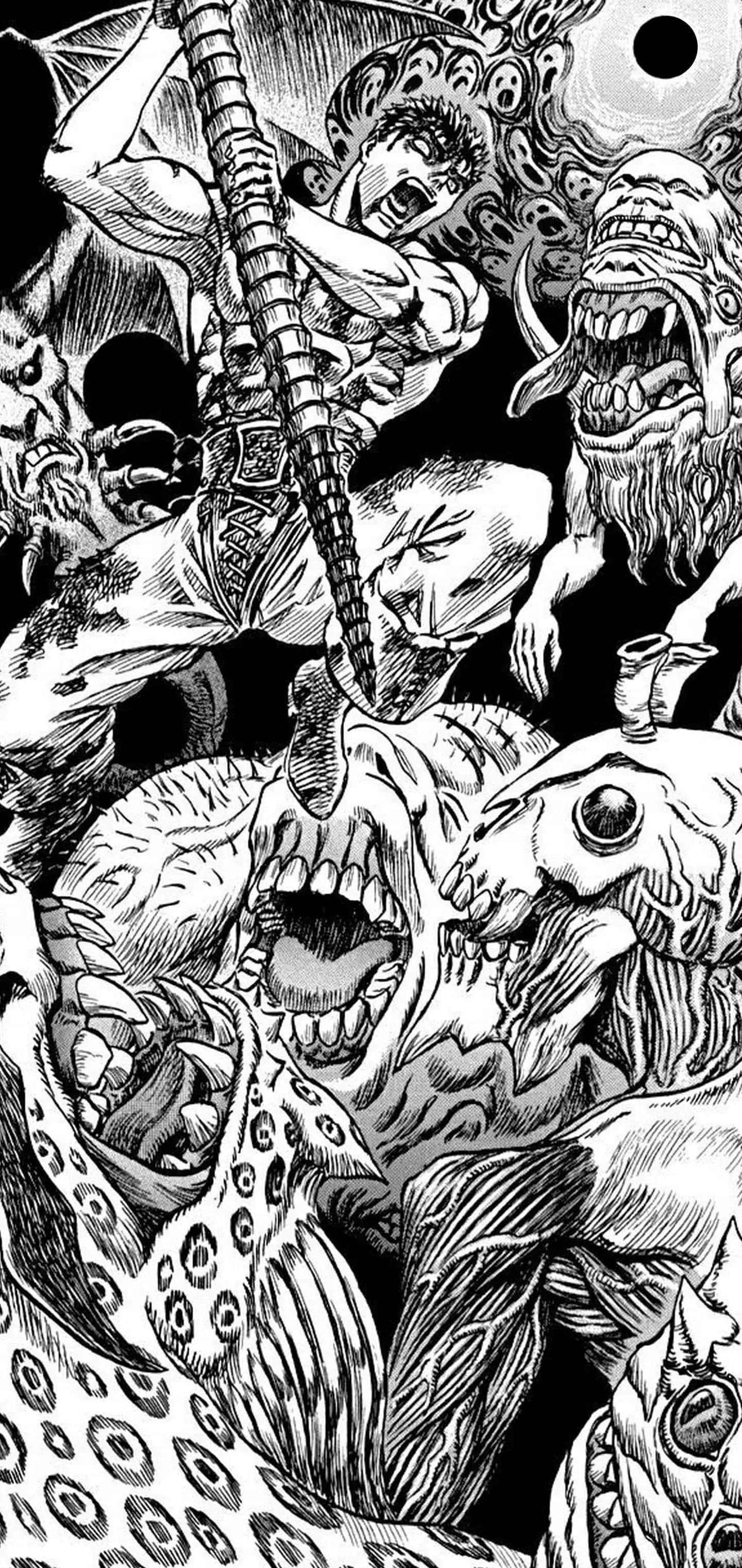 "Guts, ang Itim na Mandirigma ng Berserk Manga" Wallpaper
