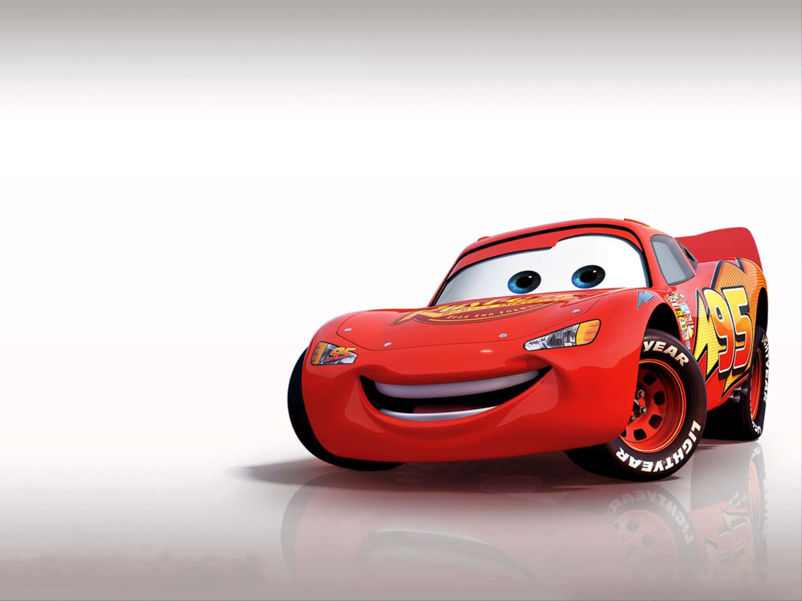 Handa na si Lightning McQueen na kunin ang Piston Cup! Wallpaper