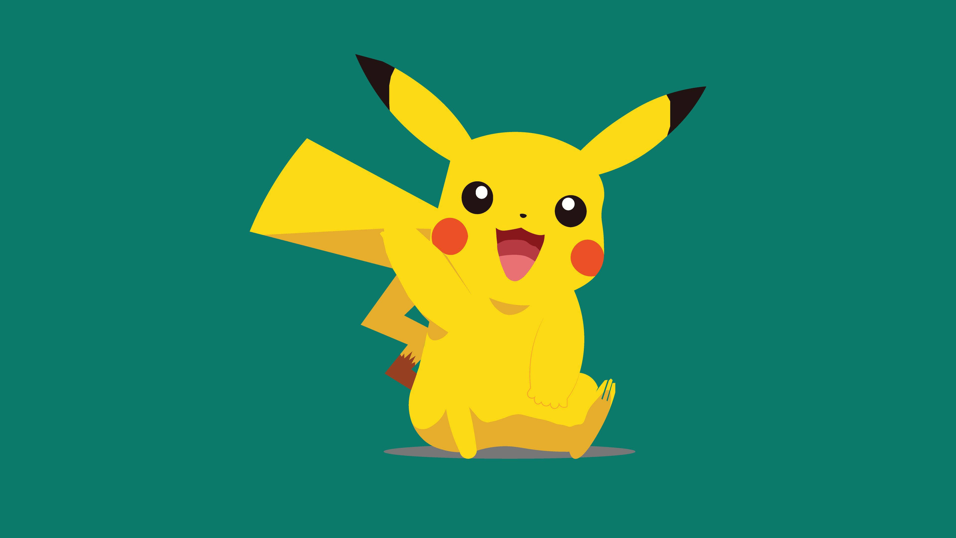 Handa na si Pikachu para sa Aksyon Wallpaper