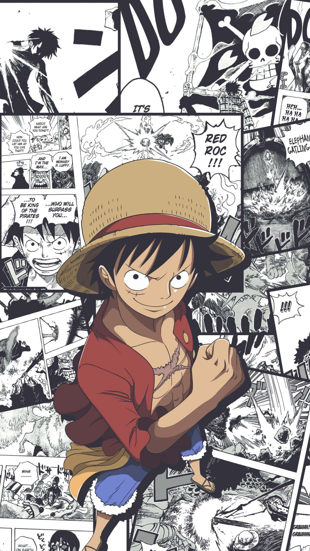 Handa nang Maglayag - Si Luffy ay Naglalayag para Harapin ang mga Bagong Pakikipagsapalaran. Wallpaper