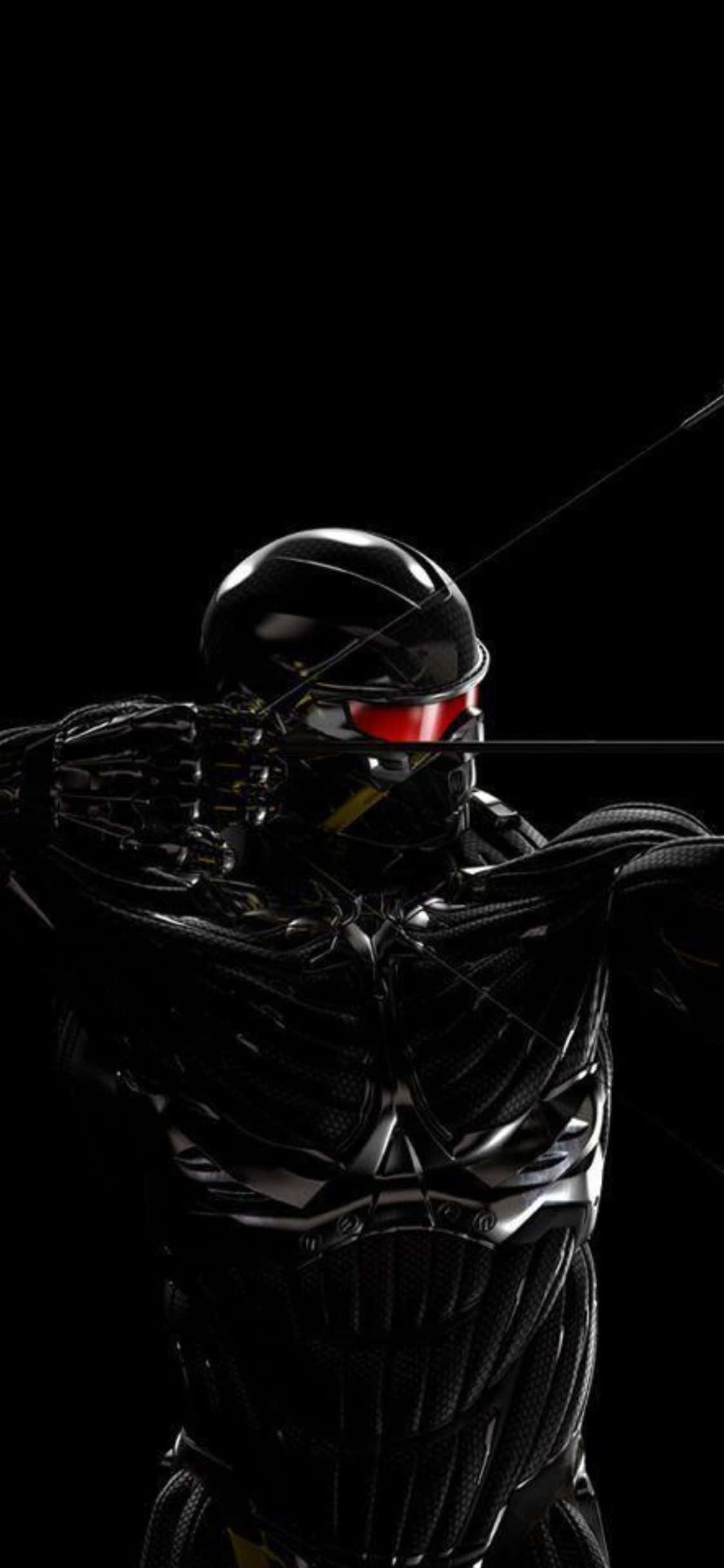 Harapin ang mga kaaway sa Crysis 3 gamit ang kamanghang kapangyarihan ng iPhone X Wallpaper