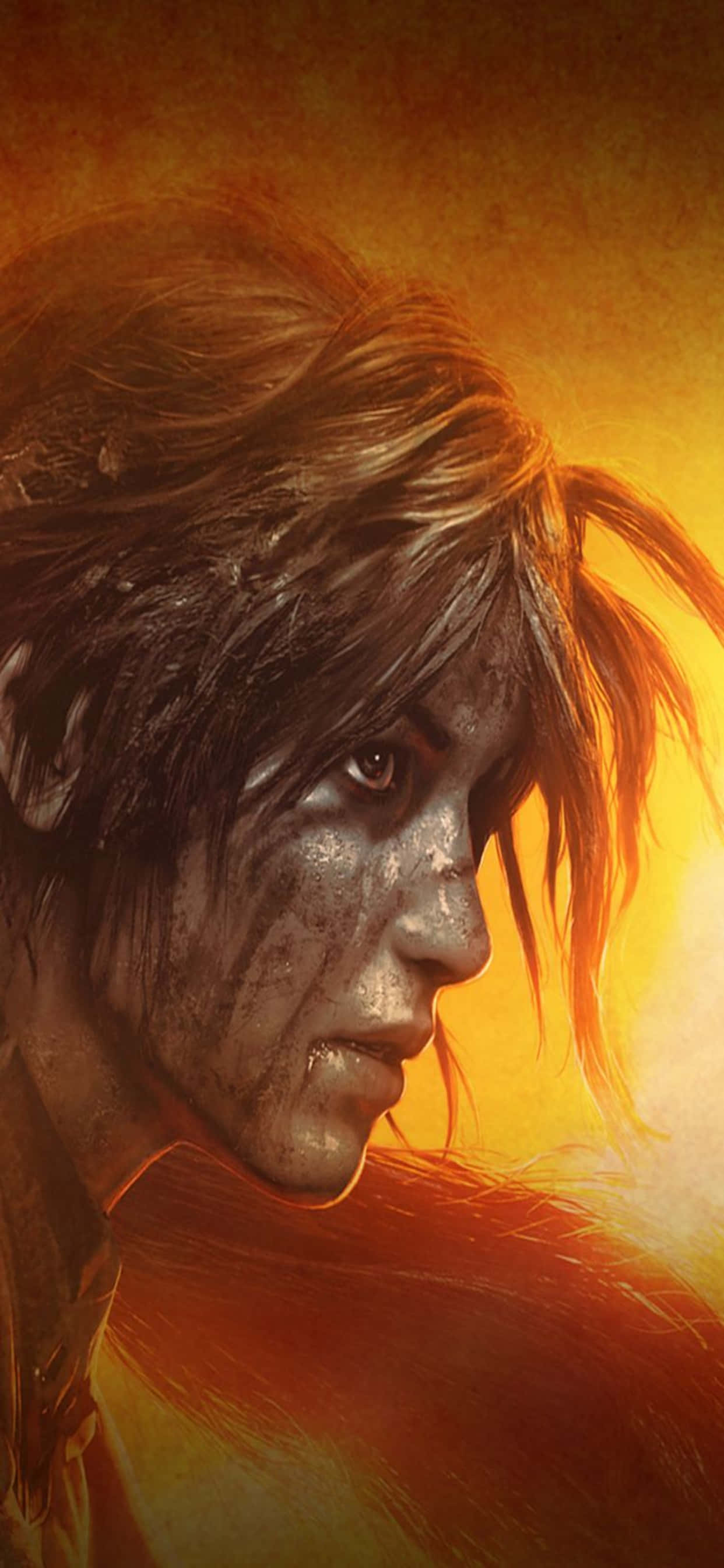 Harapin ang Pakikipagsapalaro gamit ang iPhone Xs Max at Rise of the Tomb Raider Wallpaper