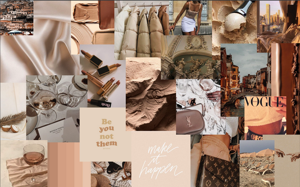 Harmony of Beige - Minimalist Aesthetic Background Wallpaper