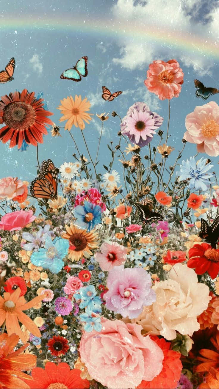 Hayaan ang tradisyonal at makulay na kagandahan ng bulaklak na magdulot ng saya sa iyong espasyo. Wallpaper