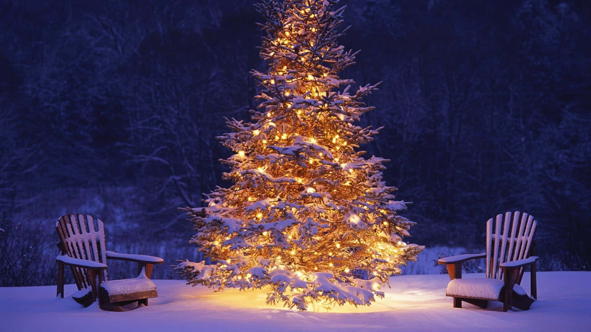 Hayaang punan ng kagandahan ng Pasko ang iyong puso ng saya Wallpaper