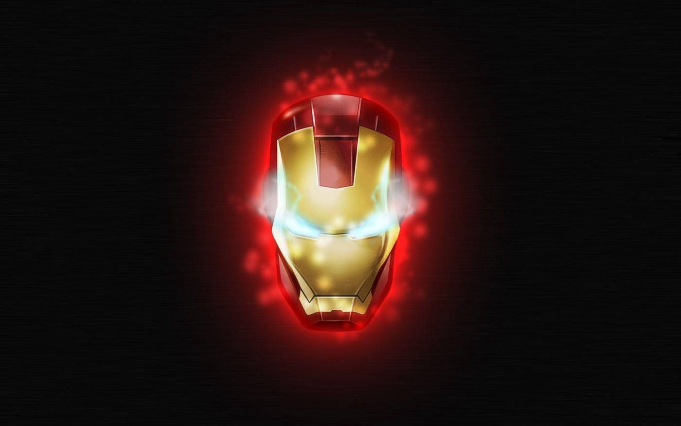 HD Iron Man na may Kumikinang na Helmet Wallpaper