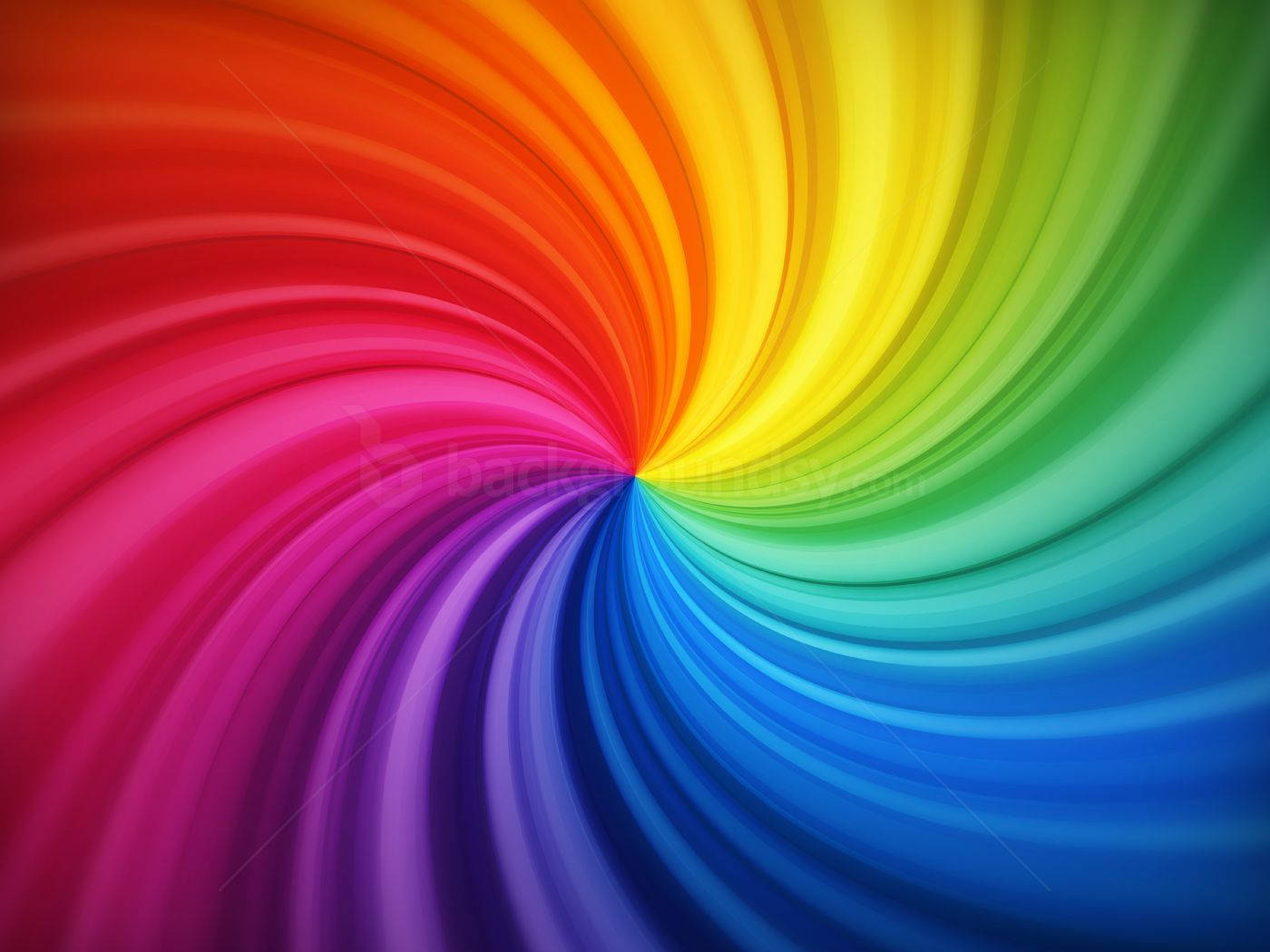 HD Spiral na Background ng Bahaghari Wallpaper