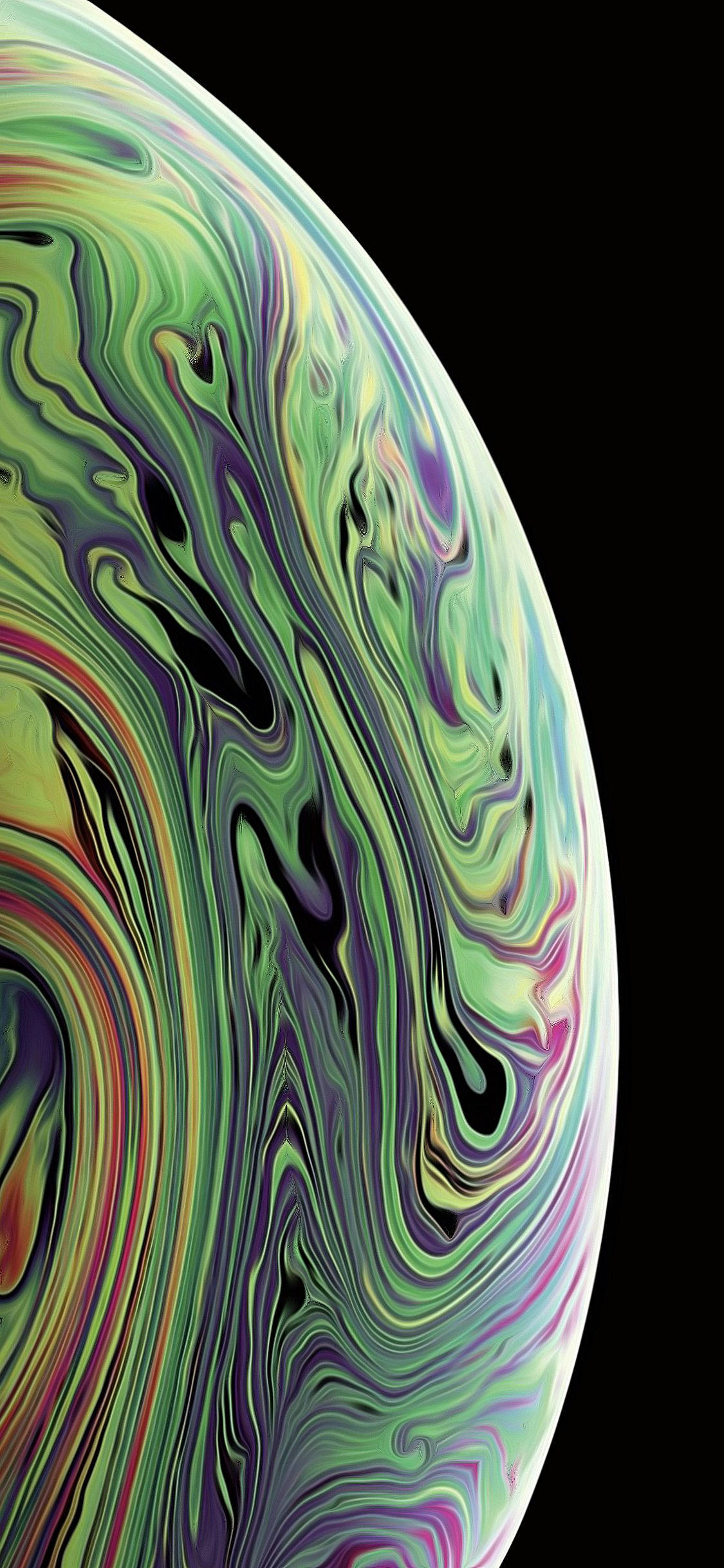 Heavy Yellow-Green iPhone Xs Wallpaper