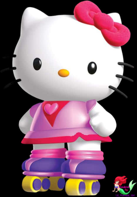 Hello Kitty Nag-Roller Skate Wallpaper