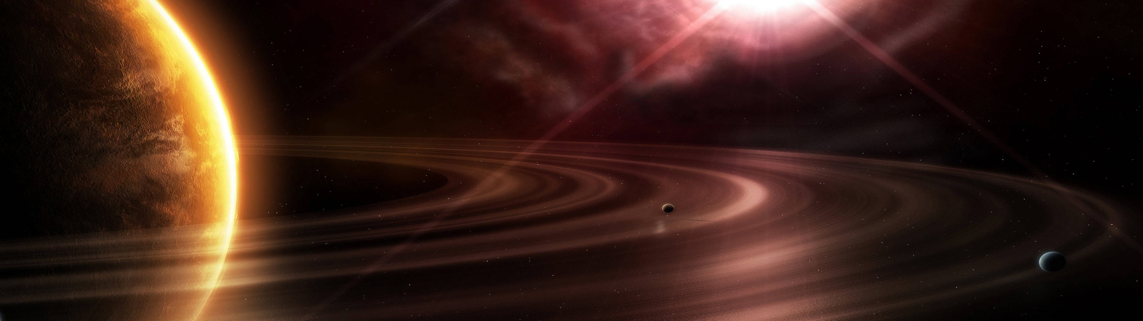 Higanteng Saturn 4K Wallpaper