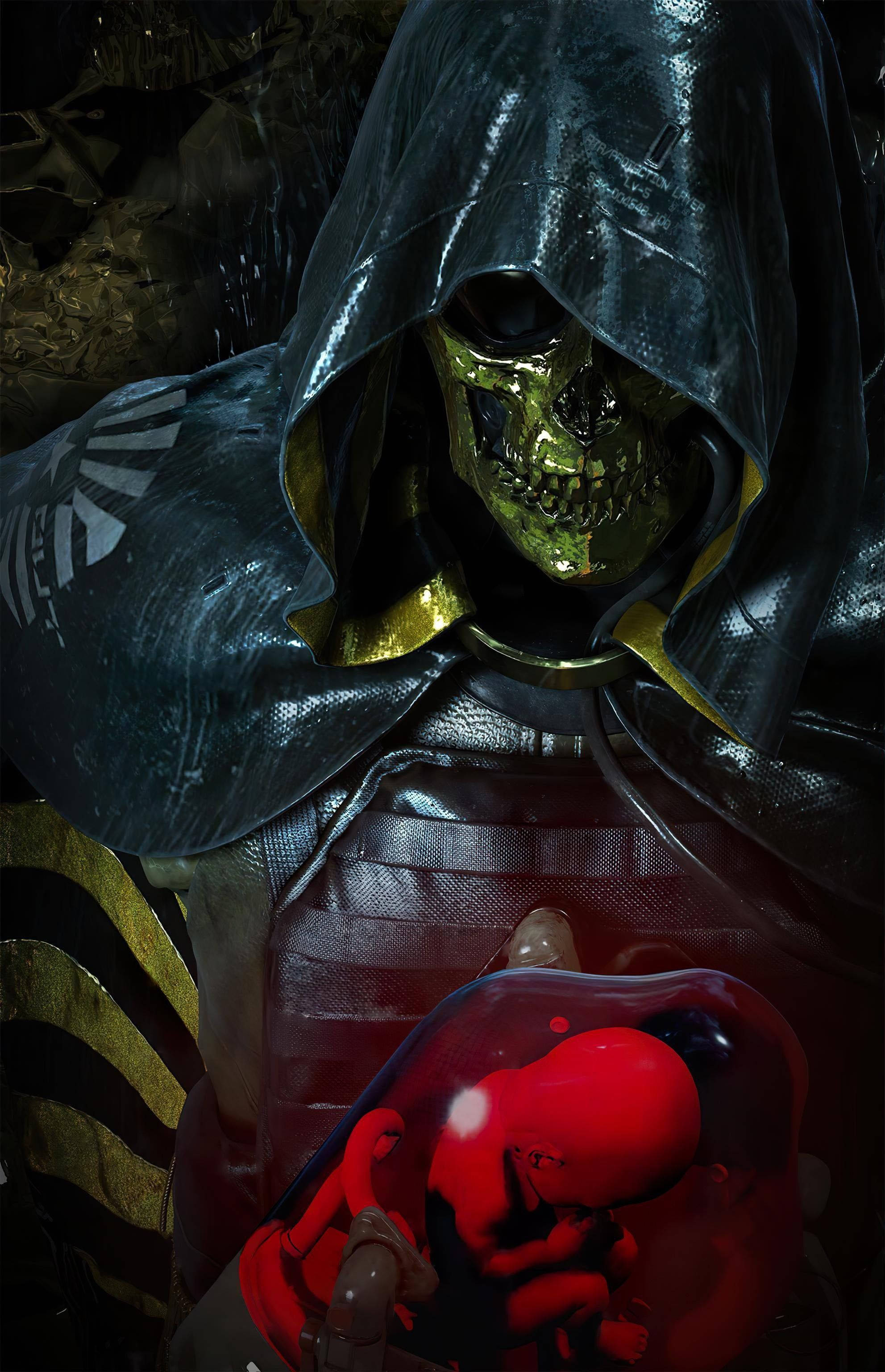 Higgs na Nagdadala ng BB - Death Stranding iPhone Wallpaper