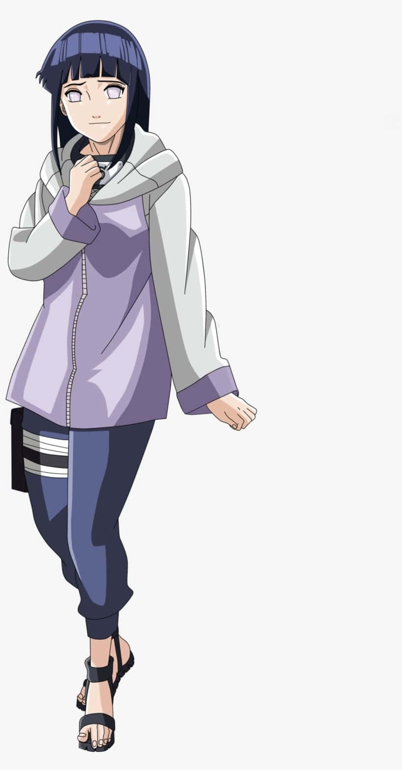 Hinata Uzumaki Kamay sa Dibdib Wallpaper