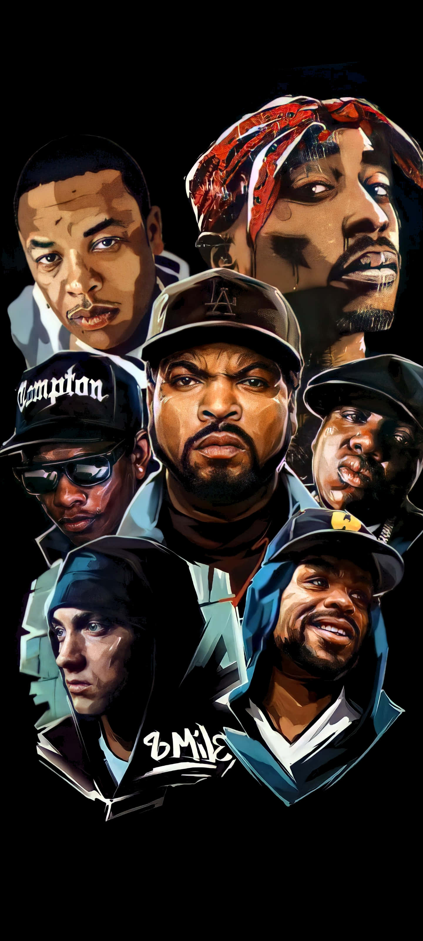 Mga Icon ng Hip Hop Wallpaper