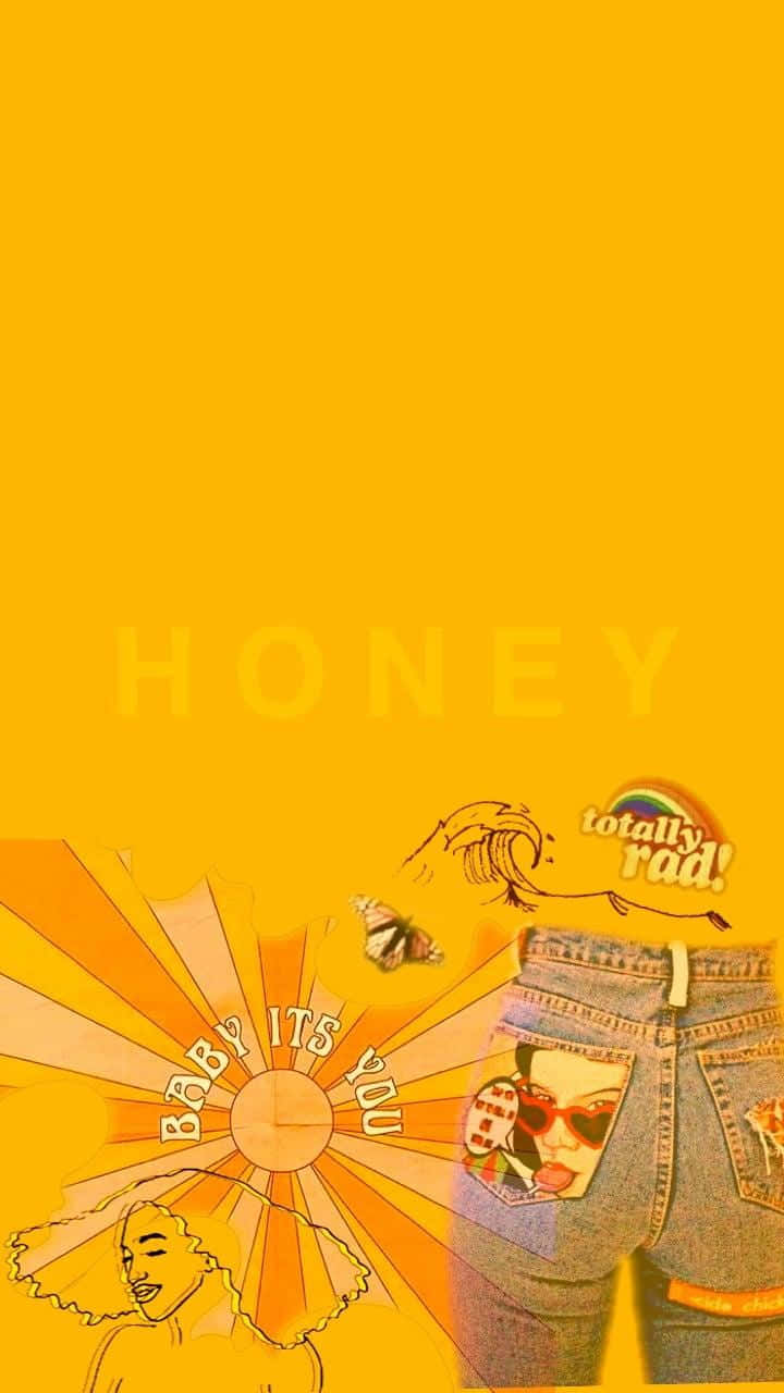 honey - isang poster na may babaeng naka-jeans Wallpaper
