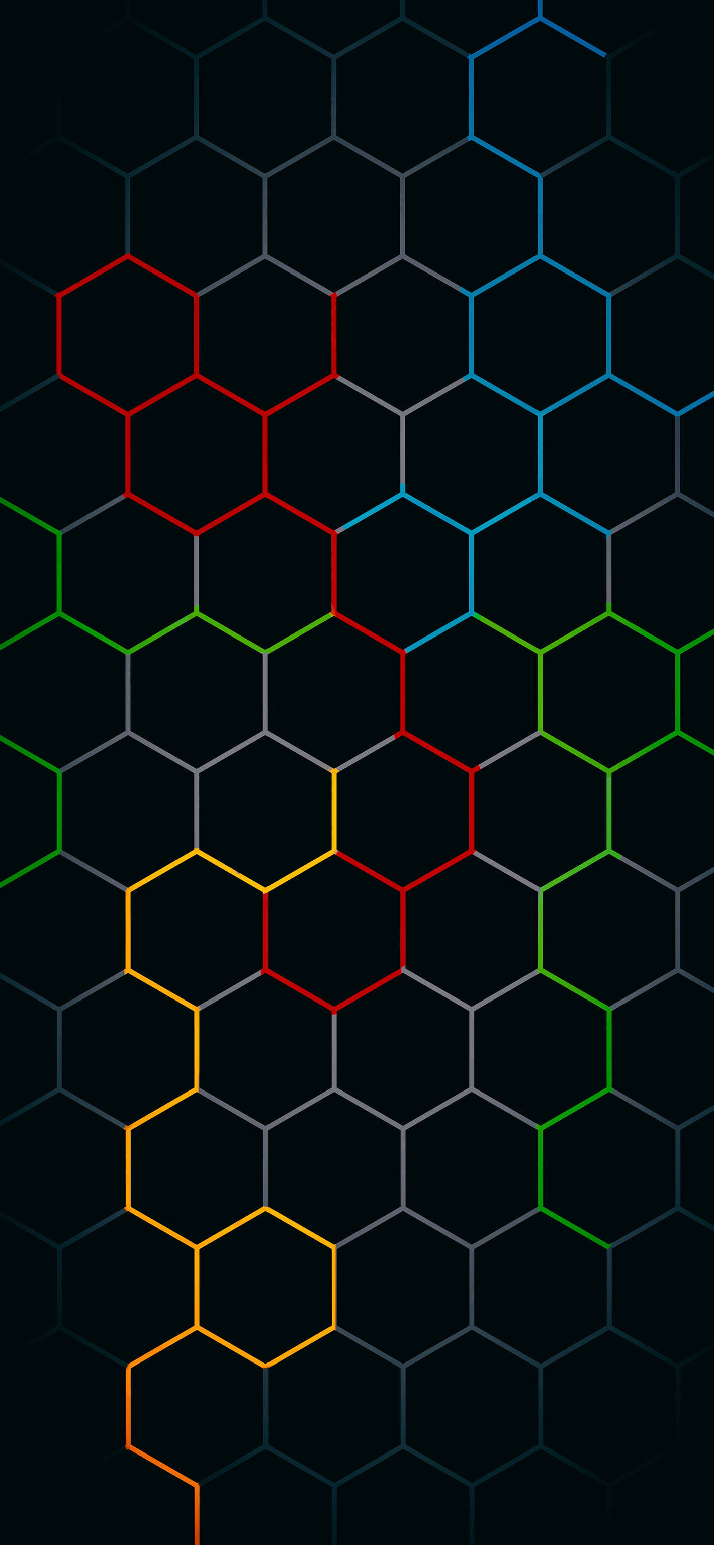 OLED Honeycomb Phone Wallpaper