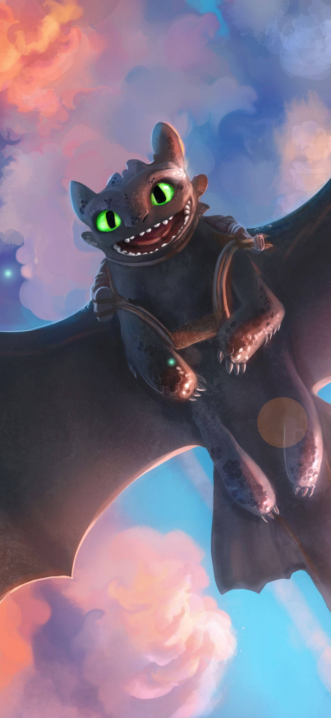 How To Train Your Dragon na Ngumingiting Toothless Wallpaper